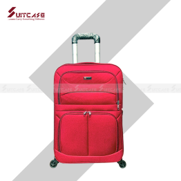 20 Inch Water-Resistant Premium Soft Trolley Bag (Red) - TR1R20