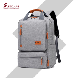Men's Laptop Backpack Large Capacity Student School Bag Leisure Travel Backpack Portable Lightweight Practical Wearable (TQ07T)